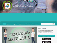 Tablet Screenshot of cpmgcarloscunhafilho.com.br